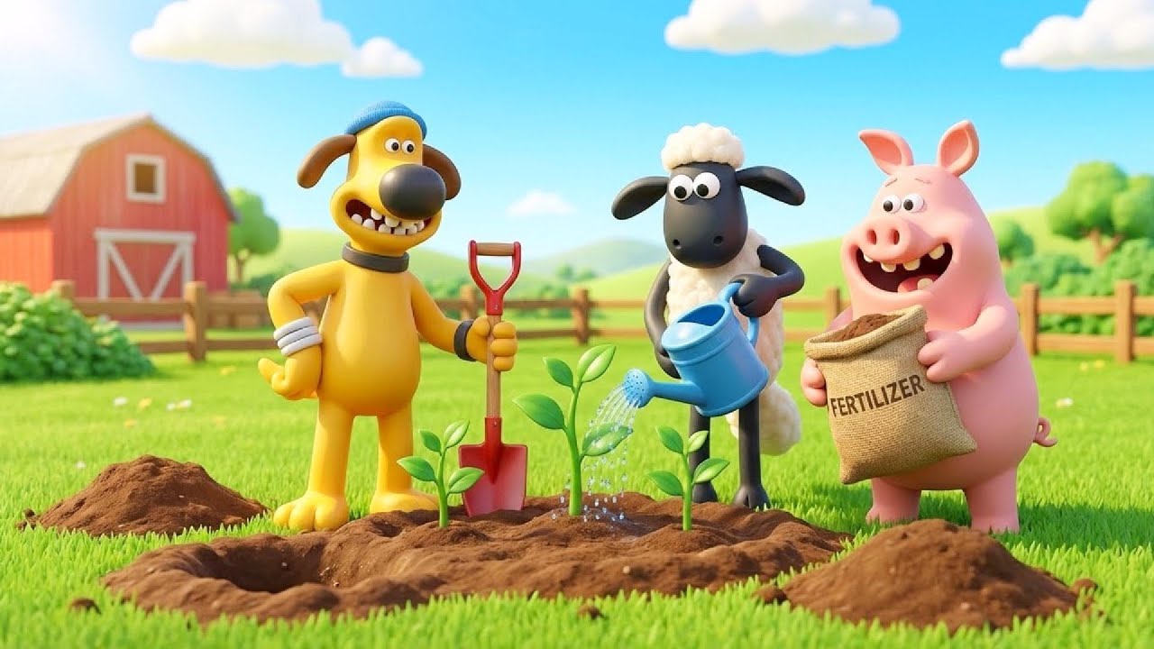 Planting Trees Turns Into FARM FUN! 🌱😂 | Funny Shaun the Sheep Cartoon