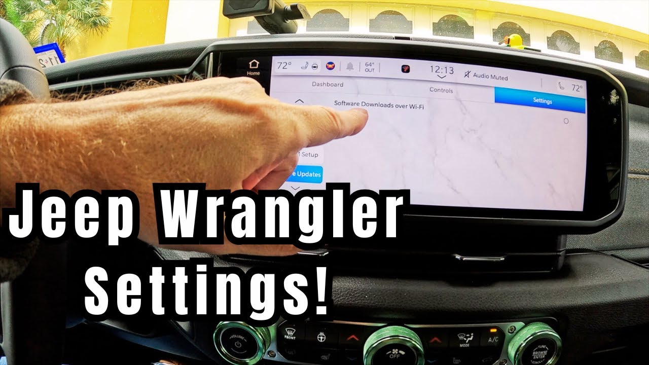 Ознакомьтесь с системными настройками Jeep Wrangler.