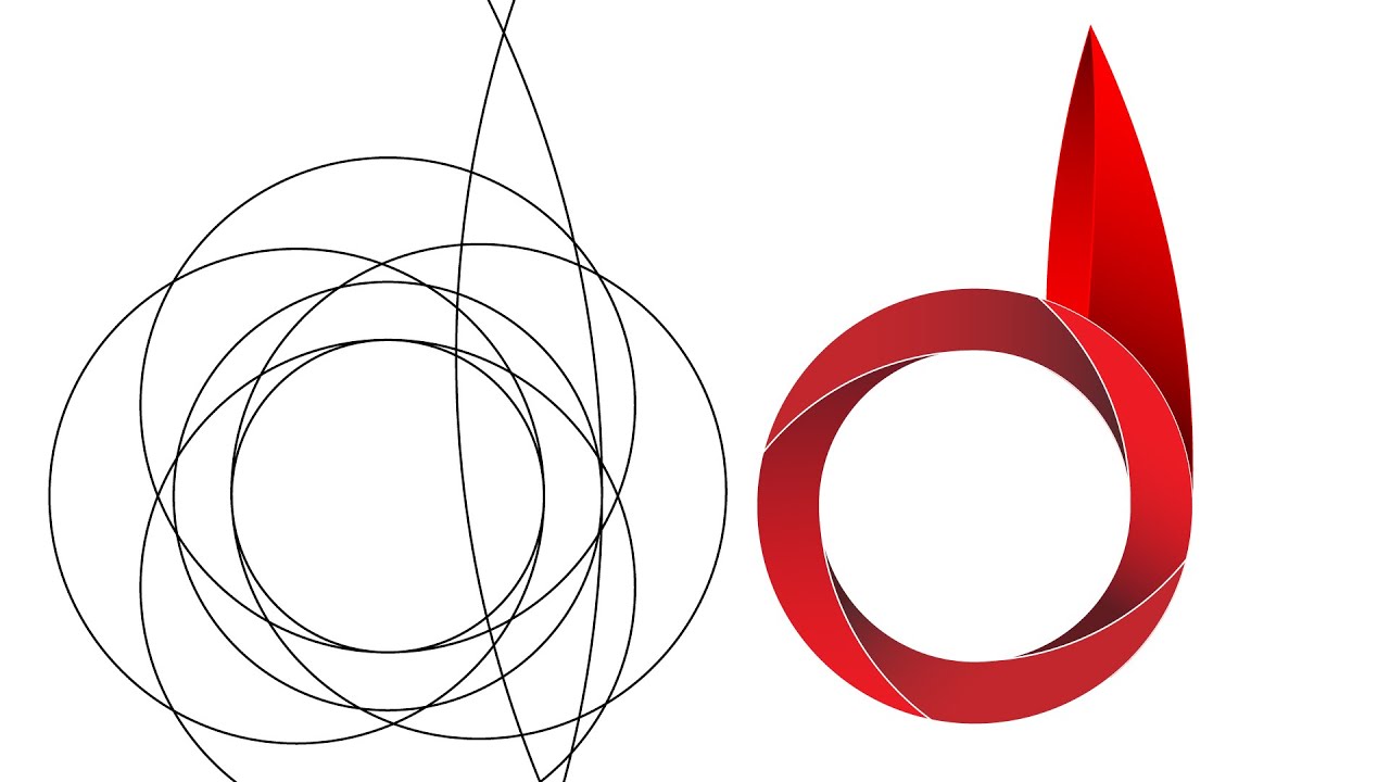 How to make Custom Letter D Logo in Illustrator (Tutorial) (2020)