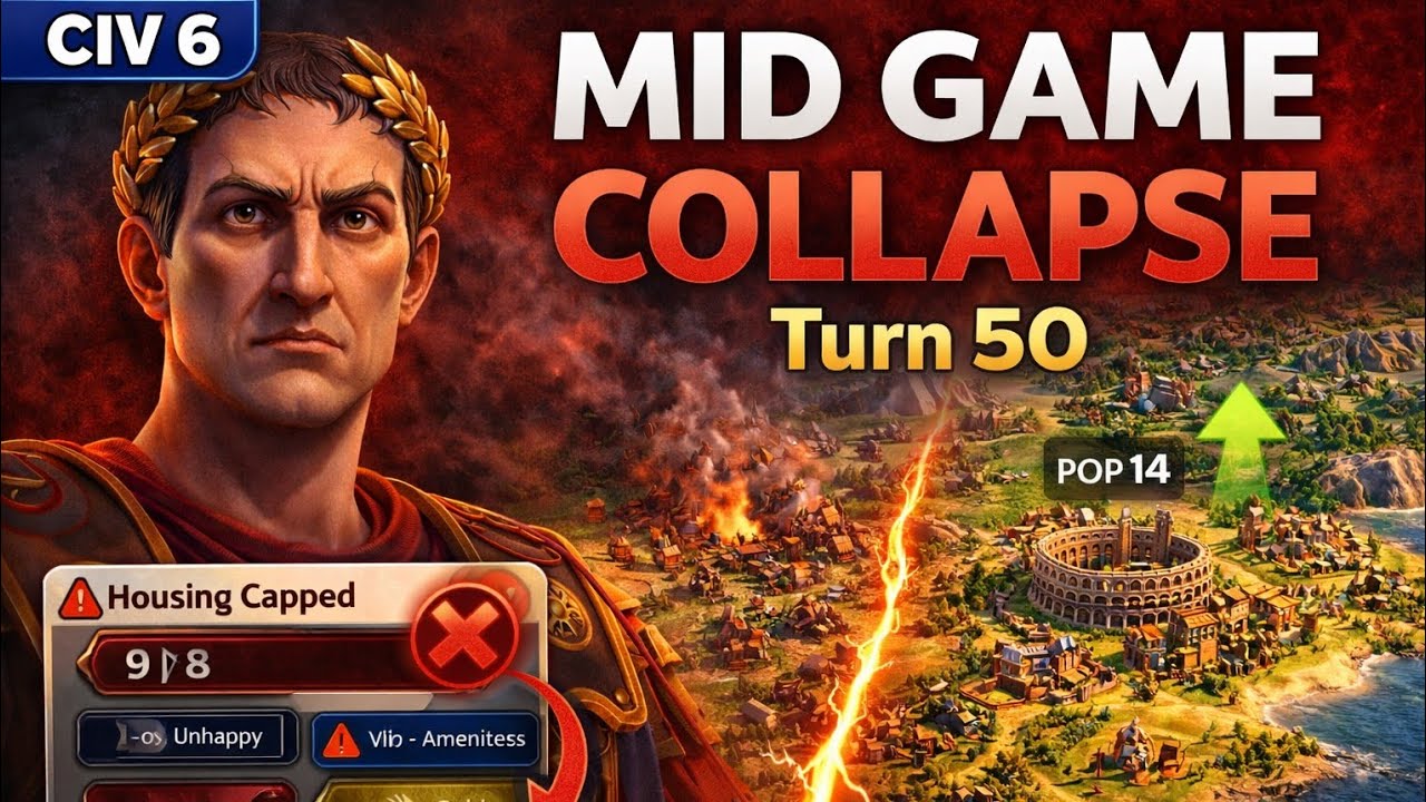 Why Most Civ 6 Games Are Lost Before Turn 50 | Rome Strategy Guide
