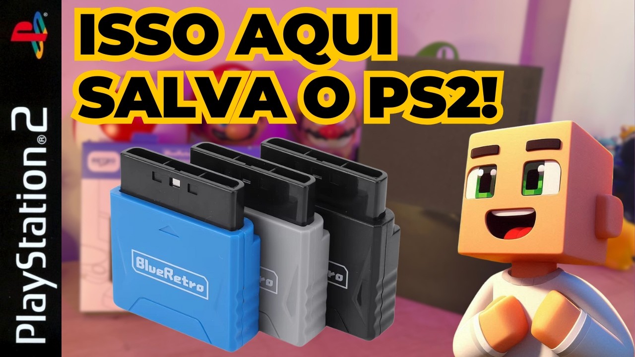 🎮🚀 Controles SEM FIO infinitos no seu PS2!