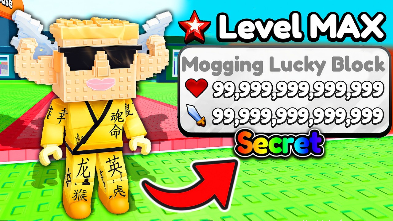 Unlocking NEW Mogging Block SECRET in Be a Lucky Block!