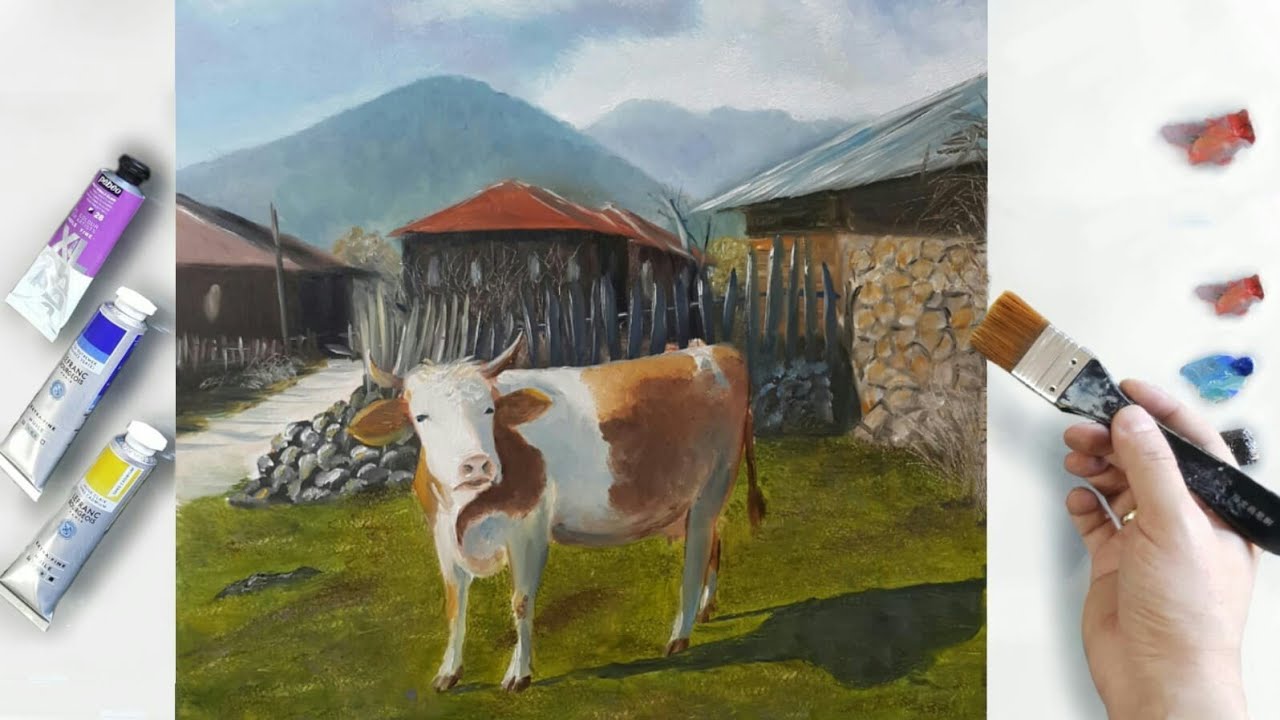 Yağlı Boya Köy Manzarası Nasıl Yapılır ?