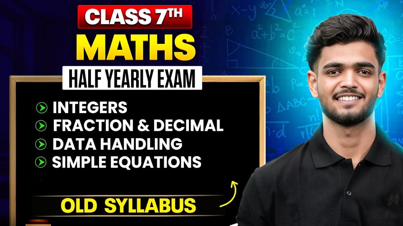 Class 7 Maths Half Yearly Revision || OLD NCERT || Priyanshu Sir 🎯