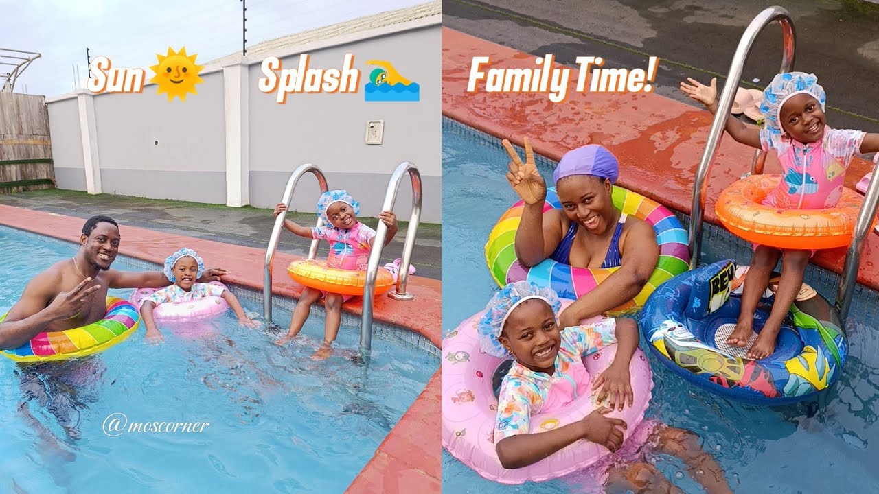 Pool day with my favourite people 🏊‍♀️🏊🏊‍♂️ #familytime #familyvlog #pool #swimming 