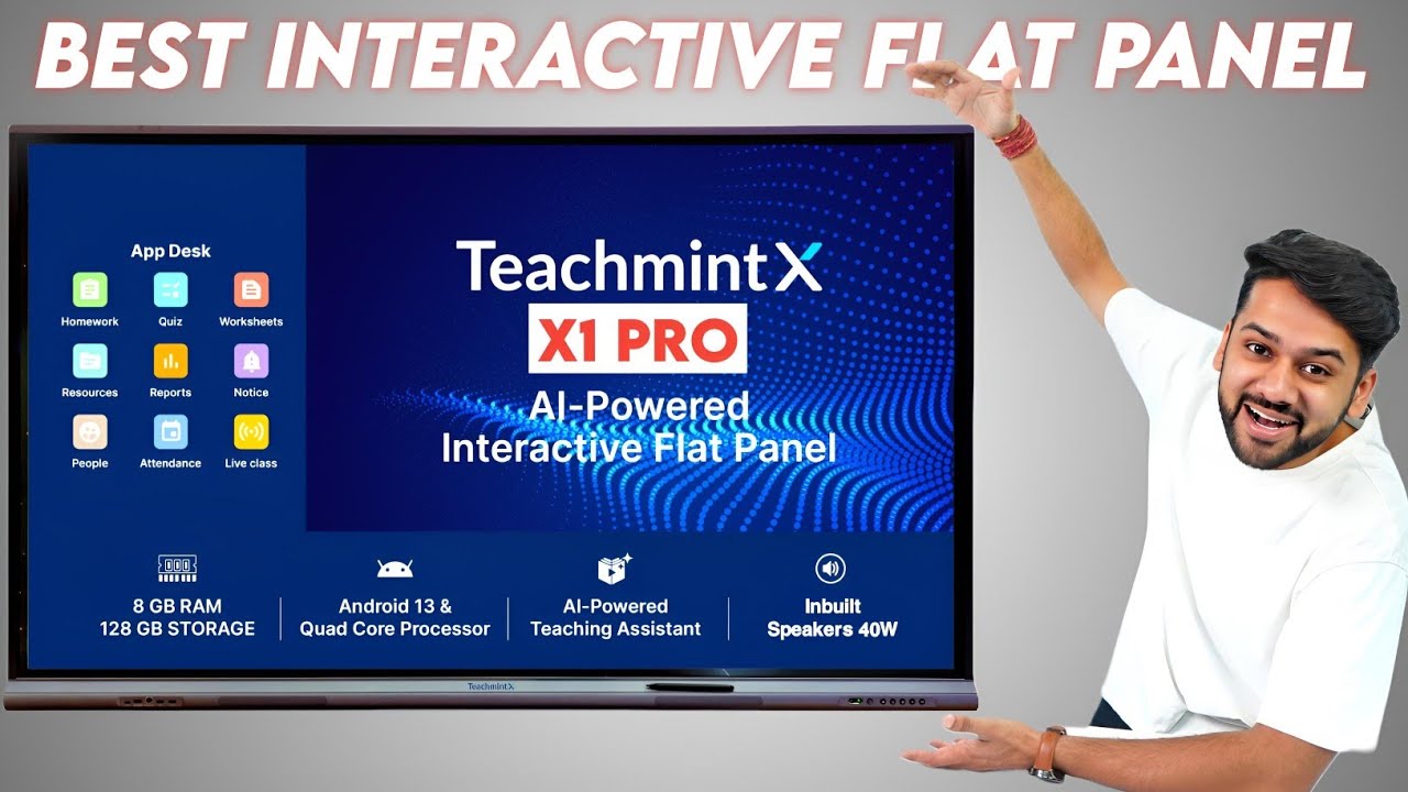 Teachmint X Interactive Flat Panel & Digital Smart Board for Teaching | First ever AI-Powered IFP.