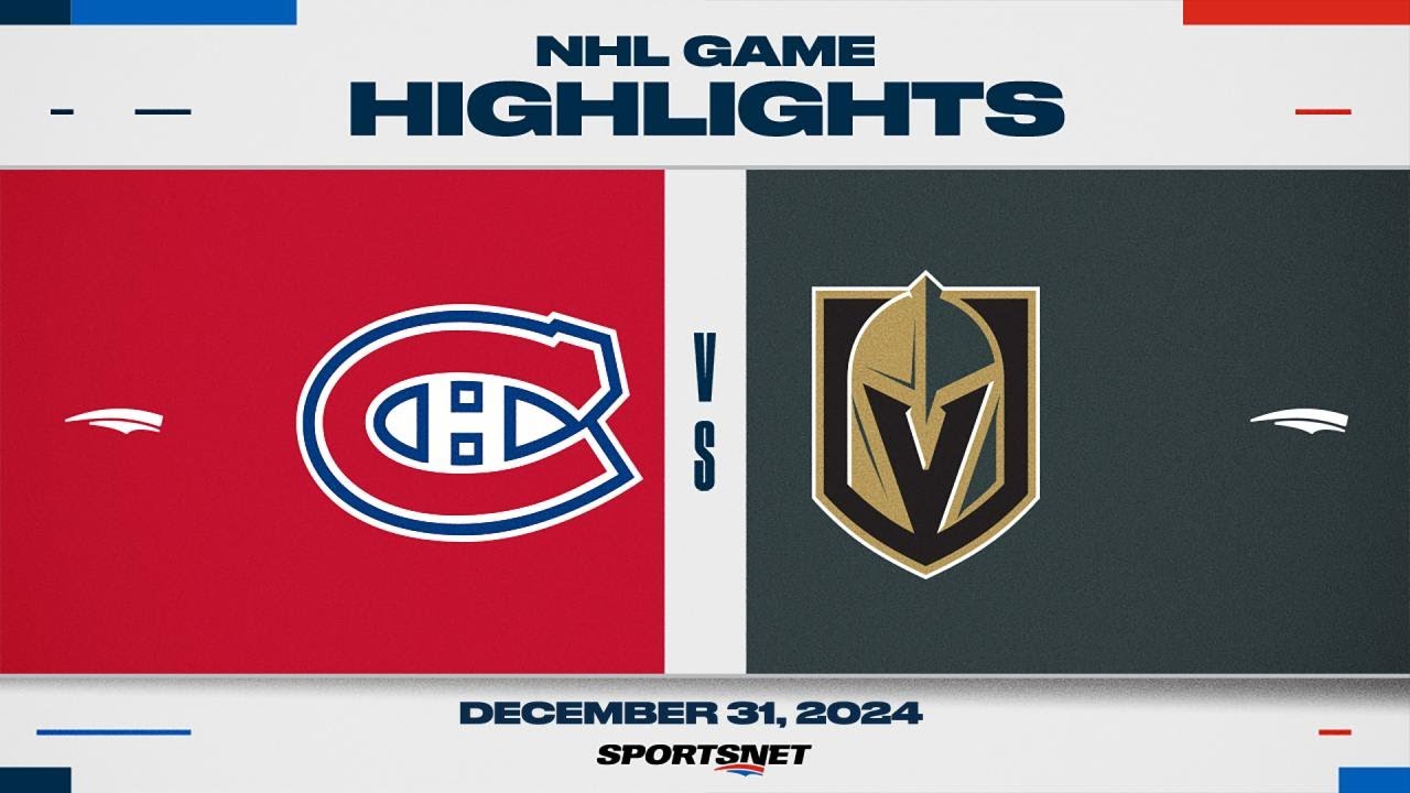 NHL Highlights | Canadiens vs. Golden Knights - December 31, 2024