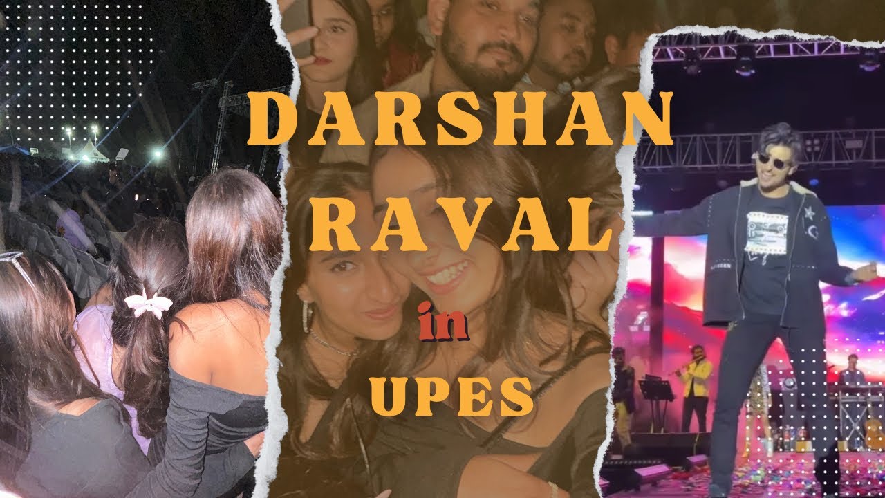 DARSHAN RAVAL in upes !🥹🫶 upes dehradun fest | darshan raval concert | upes college