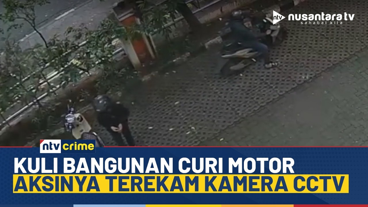 [LIVE] Kuli Bangunan Curi Motor di Kantor Pos, Aksinya Terekam CCTV | NTV CRIME