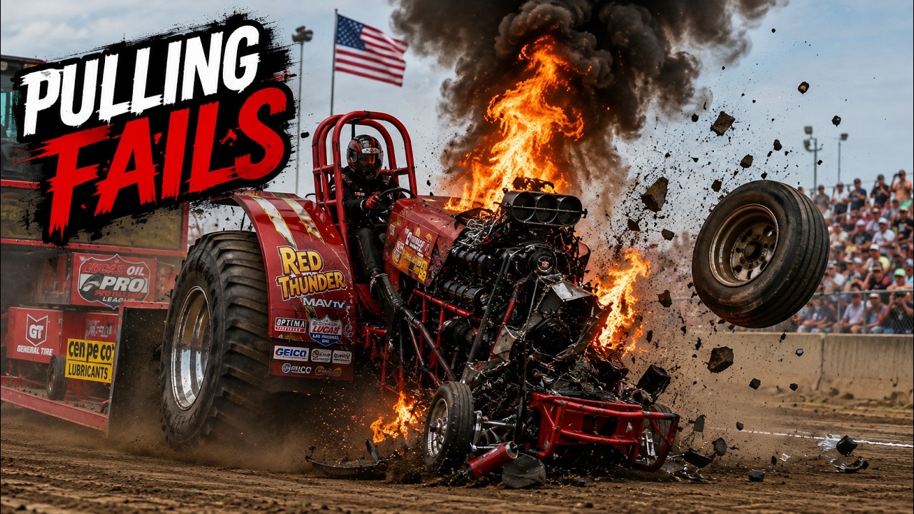 Insane Tractor Pulling Fails &ndash; Engines Explode & Parts Fly! #49