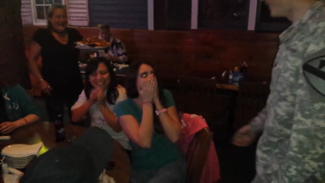 Surprise! Army Brother Reunites with Sister at Dinner
