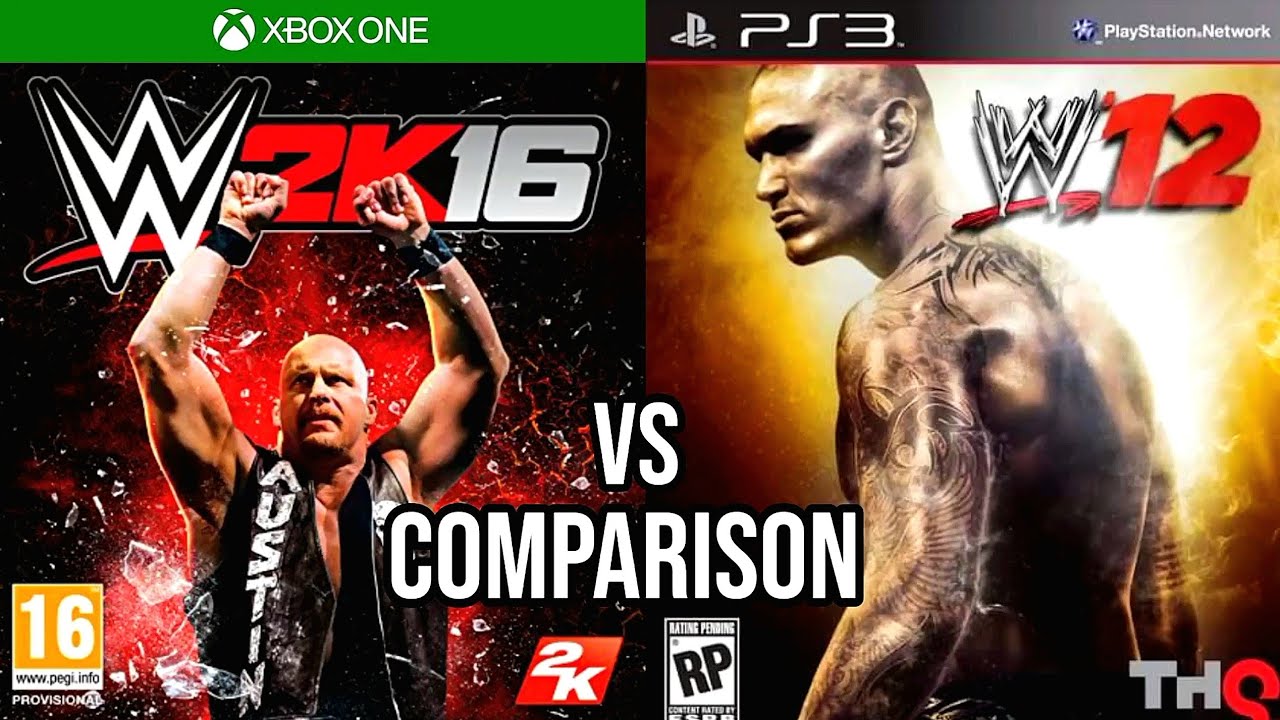 WWE 2k16 Xbox One против WWE 12 PS3