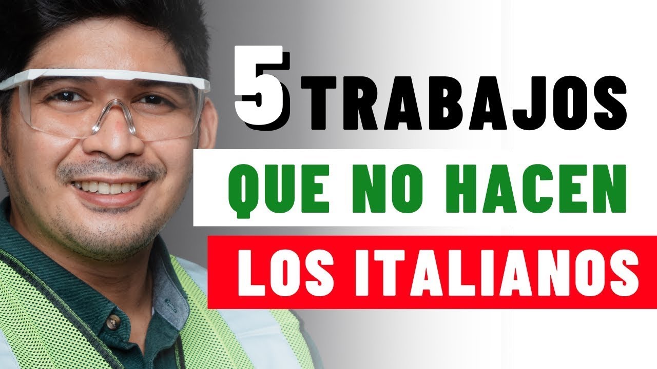 TRABAJOS con BUEN SALARIO que los italianos no quieren