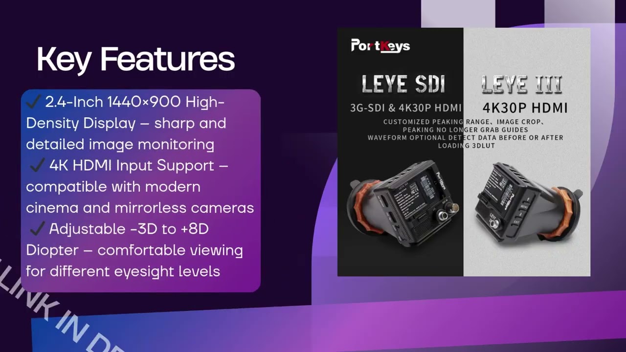 Portkeys LEYE III 4K HDMI EVF Review – Compact Electronic Viewfinder for Filmmakers