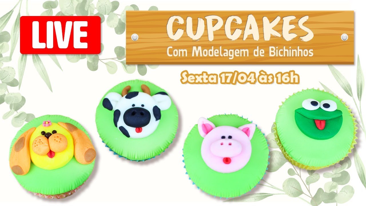 🔴 Live - Cupcakes com Modelagem - Chef Silvia Nicolau