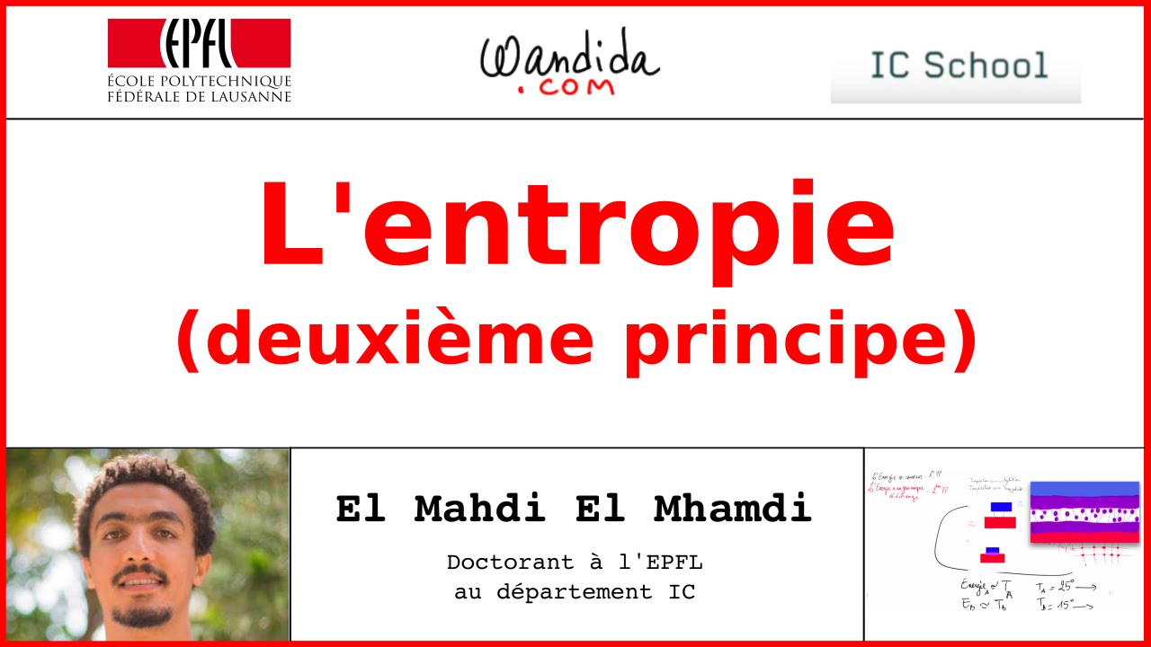 L'entropie (deuxième principe) | El Mahdi El Mhamdi