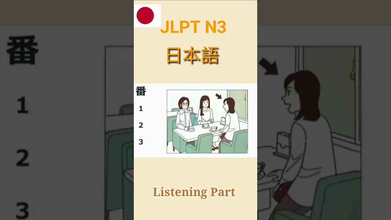 JLPT N3 Listening Part Practice #jlpt #N3#listening