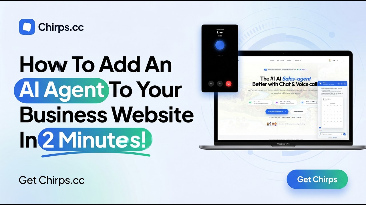 How To Add An AI Agent To Your Website That Talks To Your Customers In 2 Minutes!
