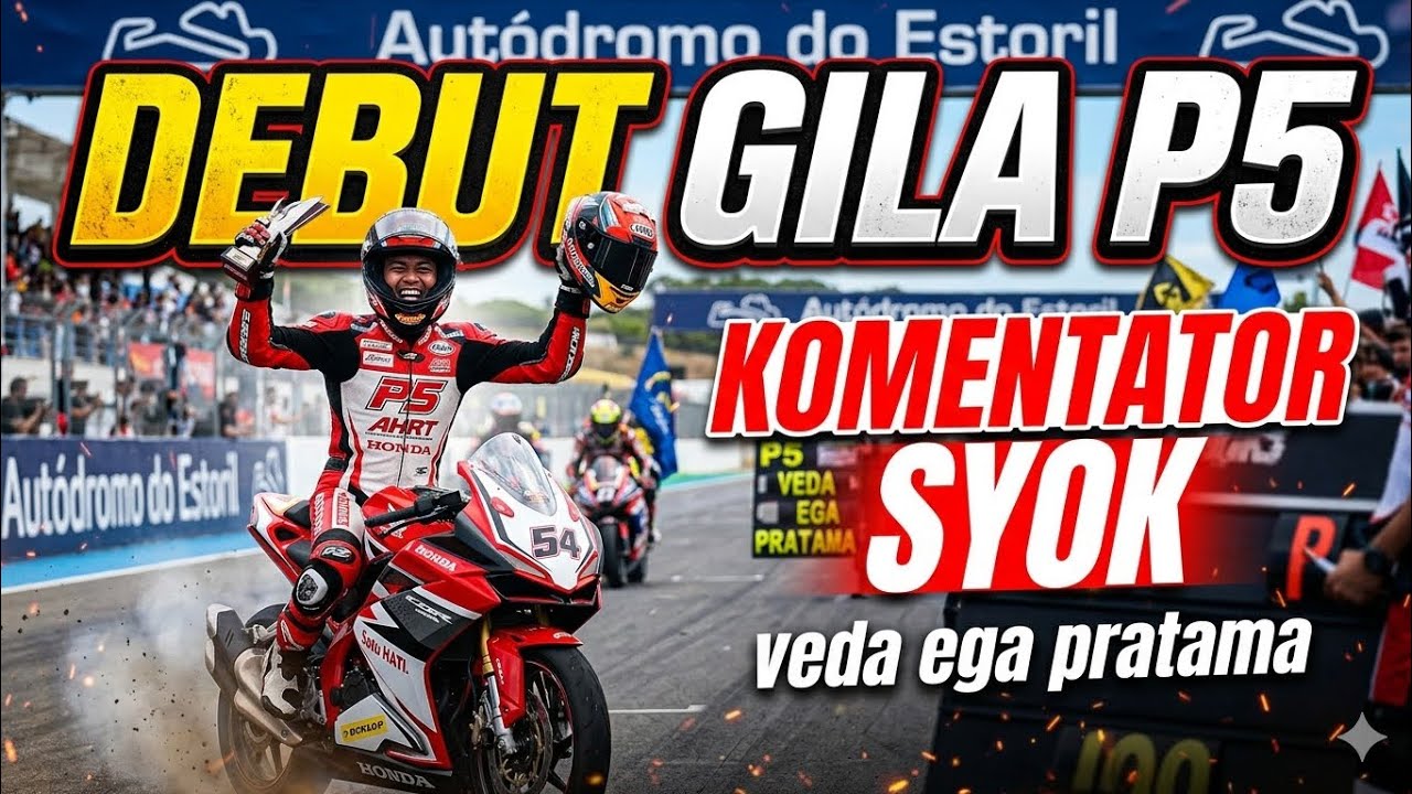 DEBUT GILA‼️Veda Ega Pratama Kunci P5 Moto3 Thailand 2026 – Komentator MotoGP Histeris❗