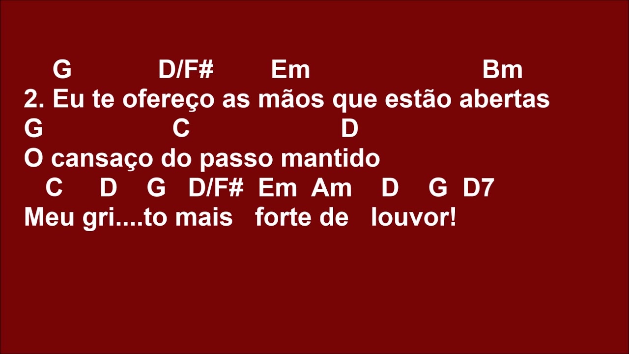 [OFERTÓRIO] MÃOS ABERTAS