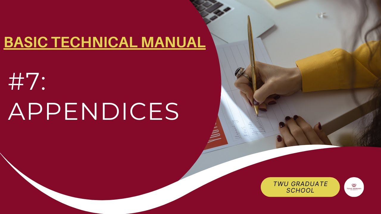Basic Technical Manual Series 7: Appendices