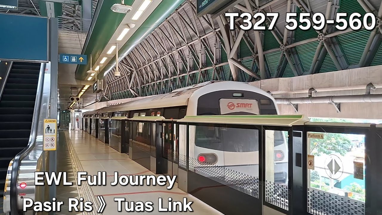 [AM Peak crowds] SMRT C151A 559/560 EW1 Pasir Ris to EW33 Tuas Link