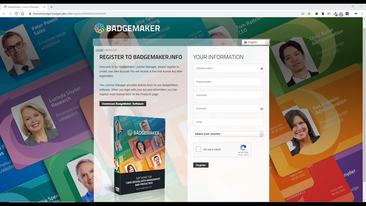 How to get started with BadgeMaker 2.7 and a free trial key