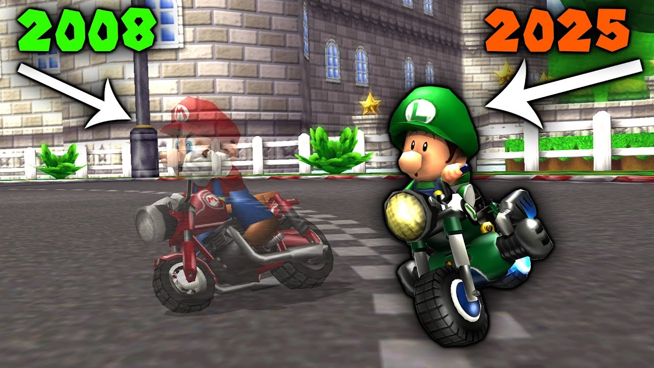 Can you Beat Old Staff Ghosts with WORST VEHICLE in Mario Kart?