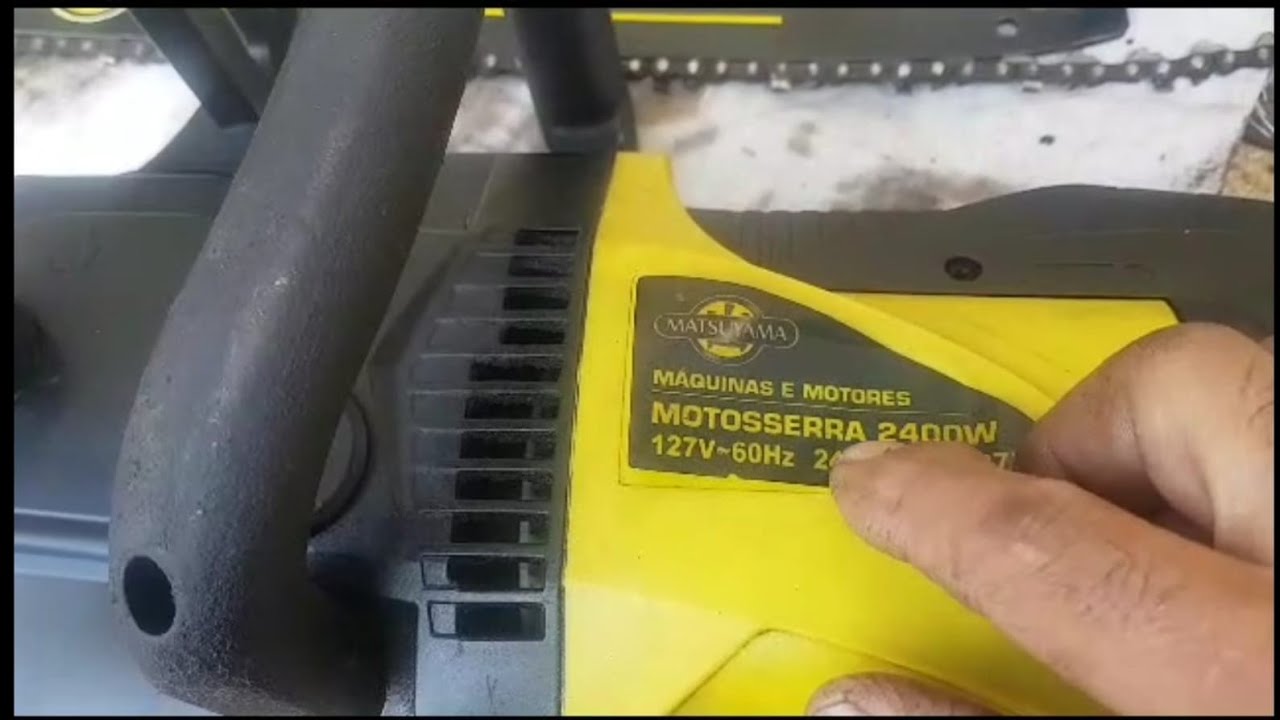 Desmontei Minha Motosserra Elétrica 2400W 127V Matsuyama