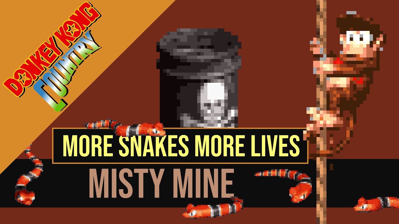 Easy 99 Extra Lives in Misty Mine | Donkey Kong Country (SNES) | Tips & Tricks