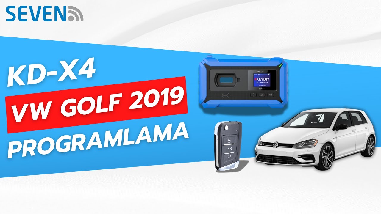 KD X4 ile 2019 VW Golf MQB48 Tüm Anahtarları Programlama (Kayıp)