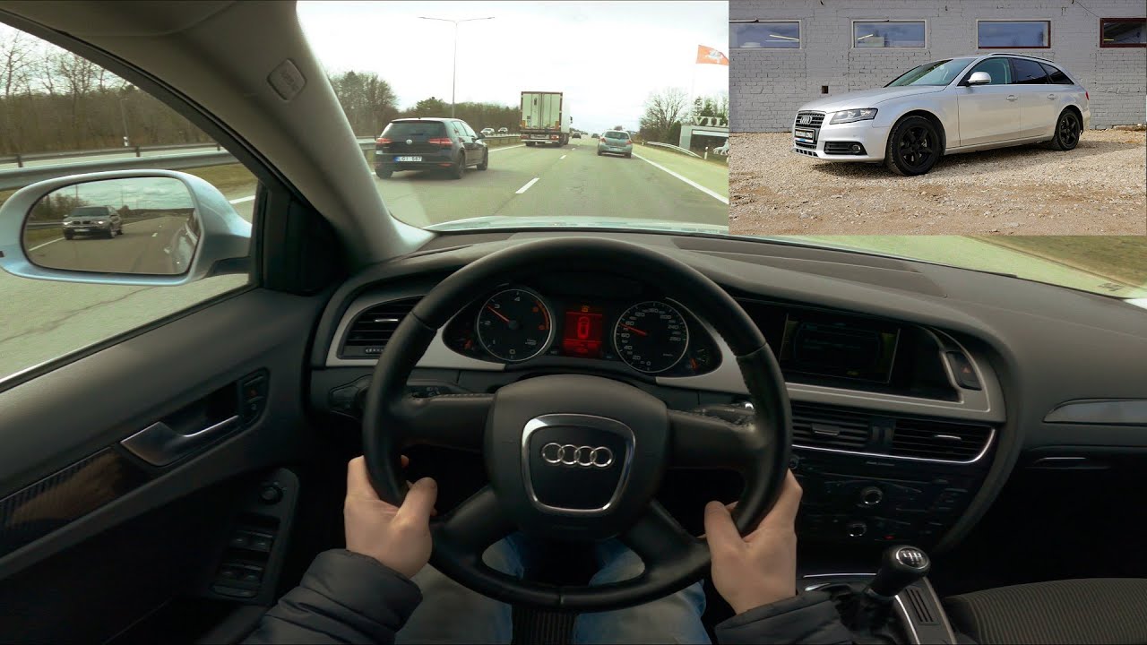 2008 Audi A4 Avant B8 8K 2.0 TDI 143 Hp POV Test Drive