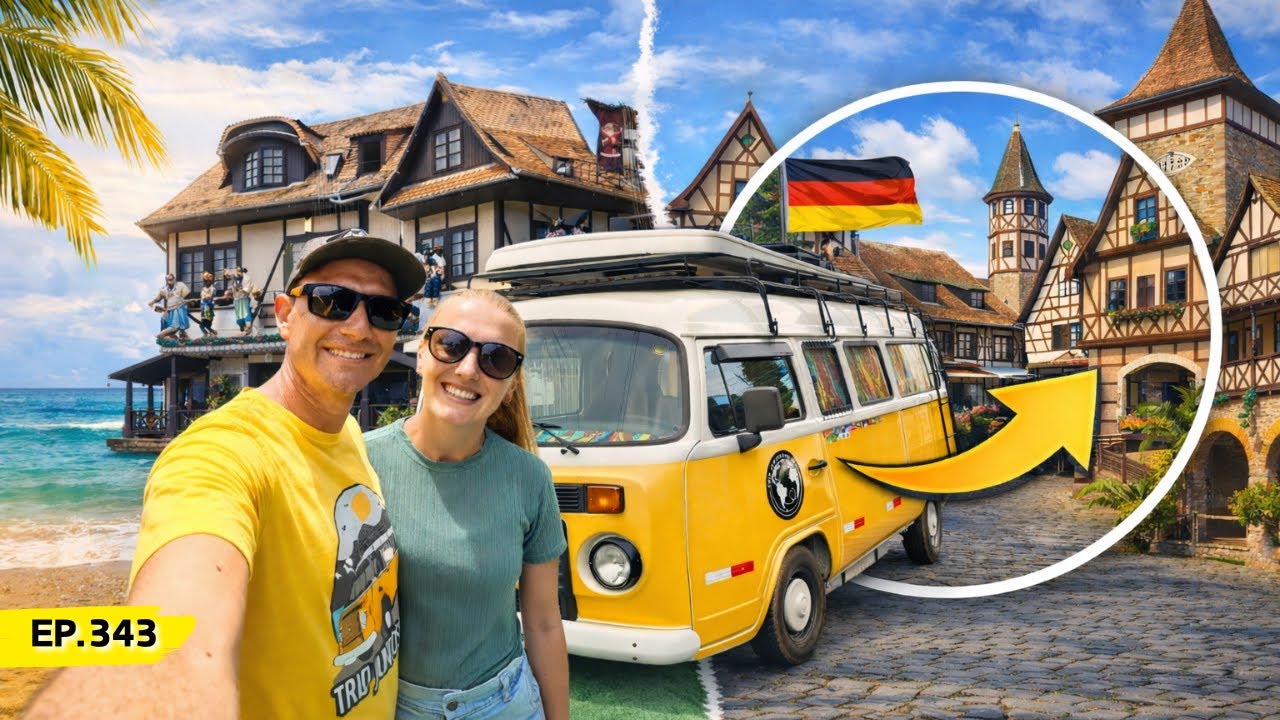 Saímos do Litoral e Chegamos na região mais Alemã do Brasil de Kombi Motorhome! | Ep.343