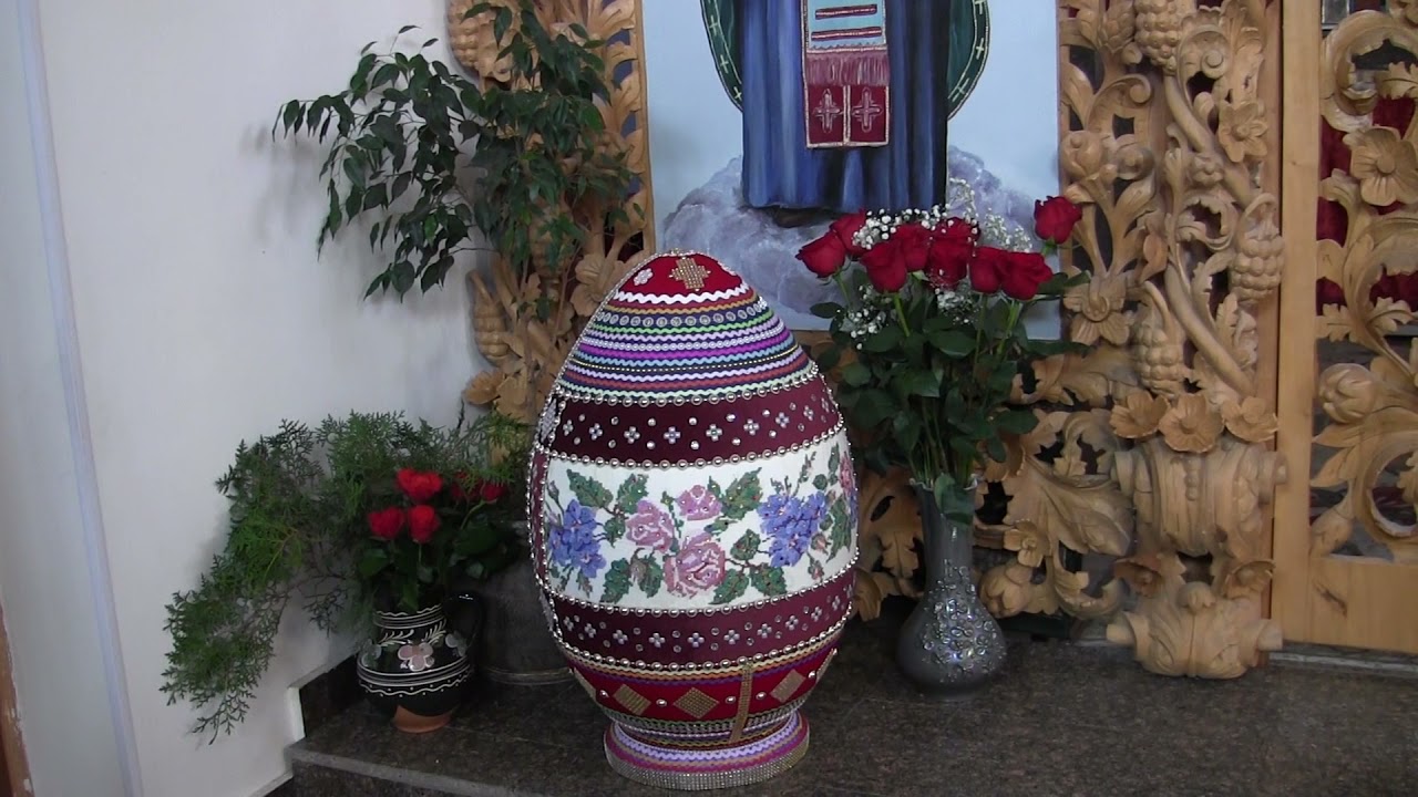 Пасха  Украшение храма