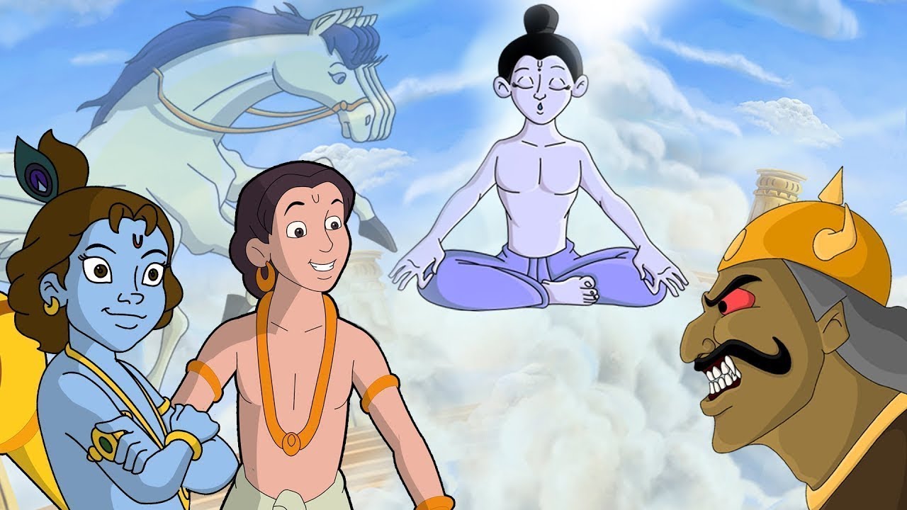 Krishna Balram Bed Time Stories - Flying horse & Druva the Pole Star | Lord Krishna in Animations