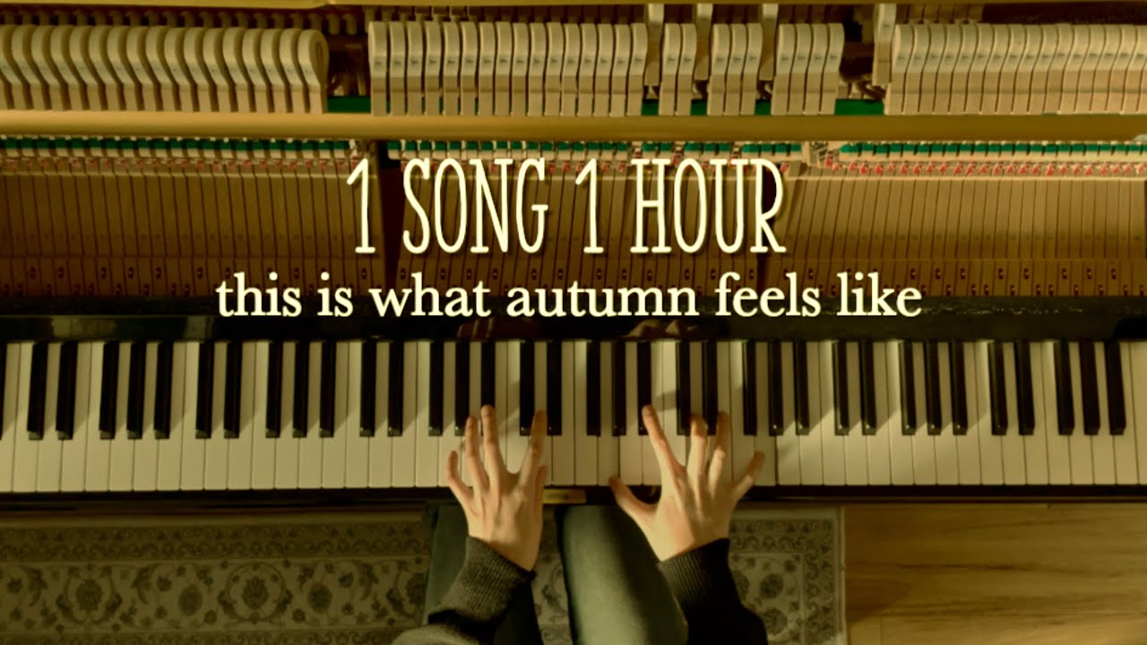 (1 Hour)JVKE - this is what autumn feels like | Piano cover 한시간 듣기 | 1Song 1Hour