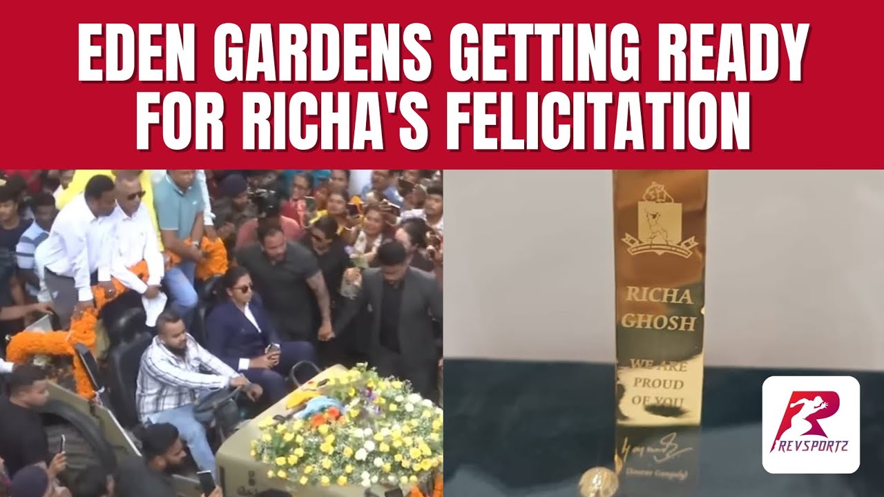 CAB will honour WC winner Richa Ghosh with a gold-plated bat and ball at Eden Gardens on Saturday 