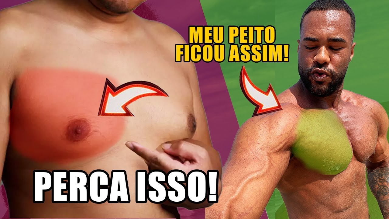 COMO CURAR GINECOMASTIA E PERDER GORDURA NO PEITO!