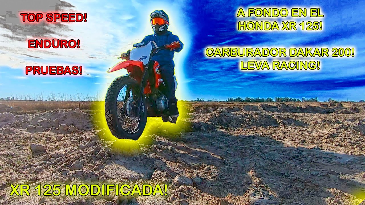 ¡¡Probando el XR 125 con LEVA RACING + CARBURADOR 200!!🚀🚀 ¿Sirve para ENDURO?