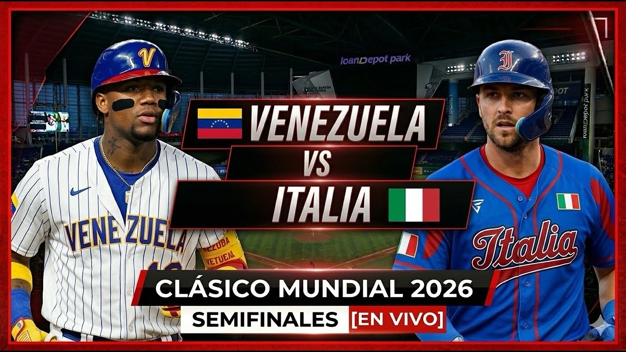🔴VENEZUELA vs ITALIA EN VIVO | SEMIFINALES Clásico Mundial 2026 | Narración y Reacciones