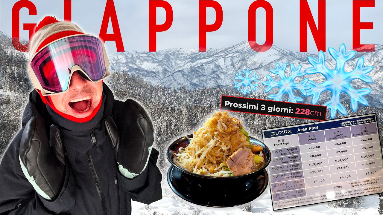 2 settimane di SNOWBOARD in GIAPPONE con meno di 3000 euro! Come ho fatto?