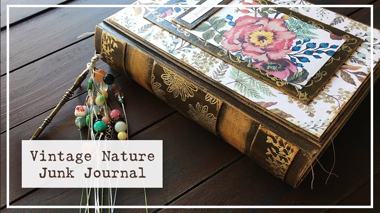 Custom Made Junk Journal | Vintage, Botanical, Nature and Christmas