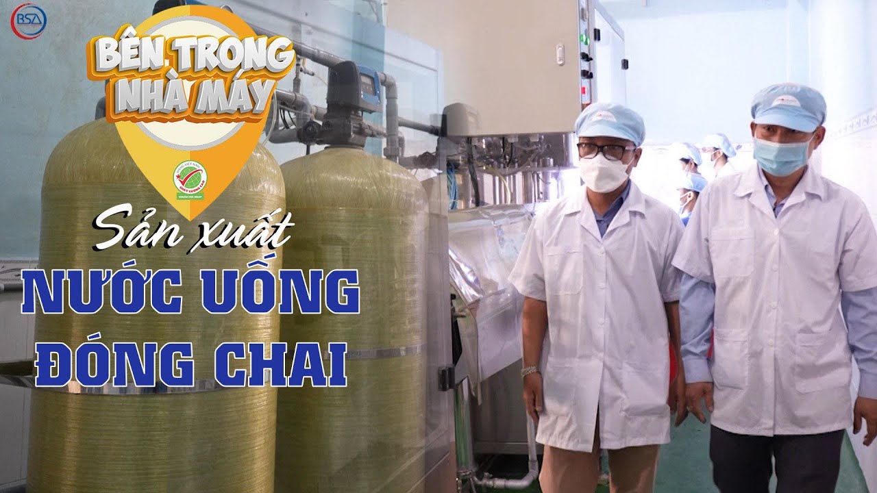Cận cảnh dây chuyền nước uống đóng chai hiện đại của một Doanh nghiệp Việt Nam