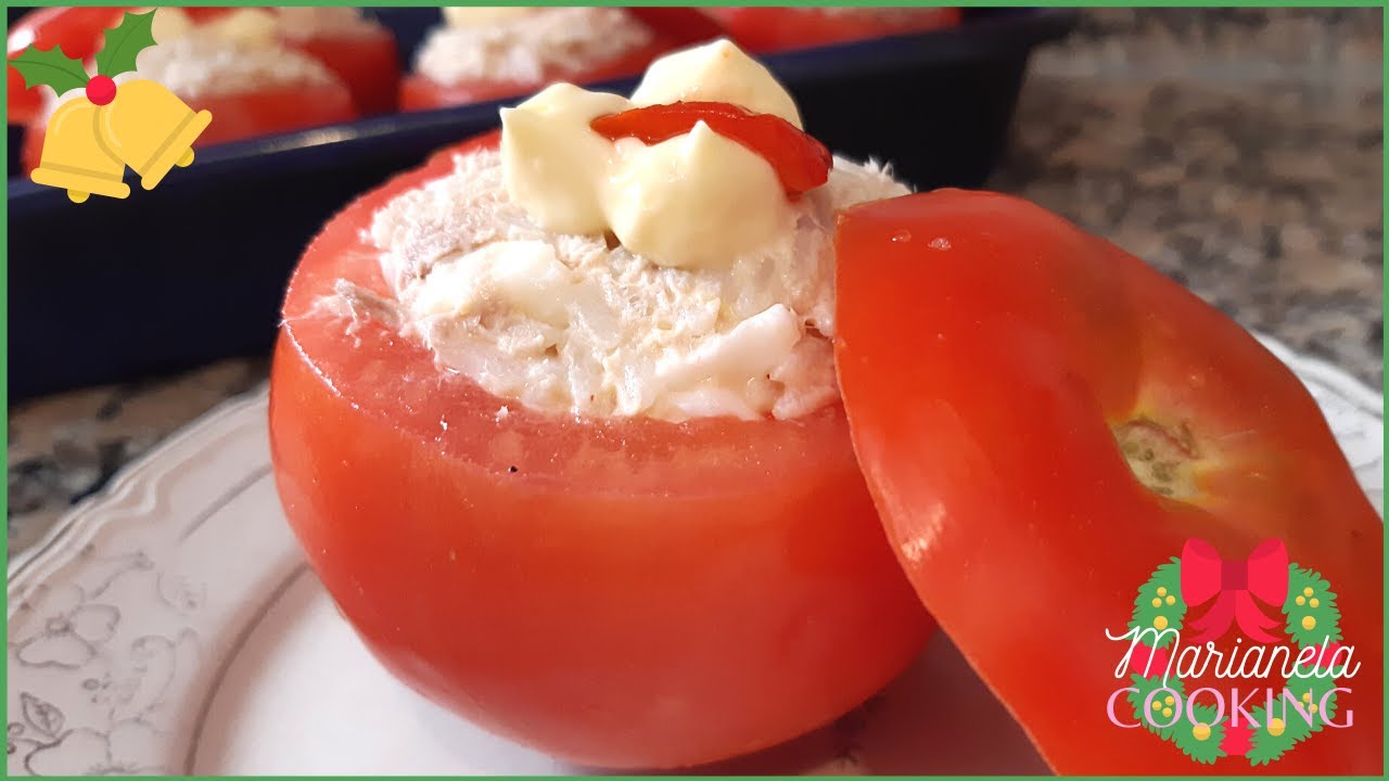 TOMATES RELLENOS de ATÚN y HUEVO (Receta Fácil) - Marianela COOKING