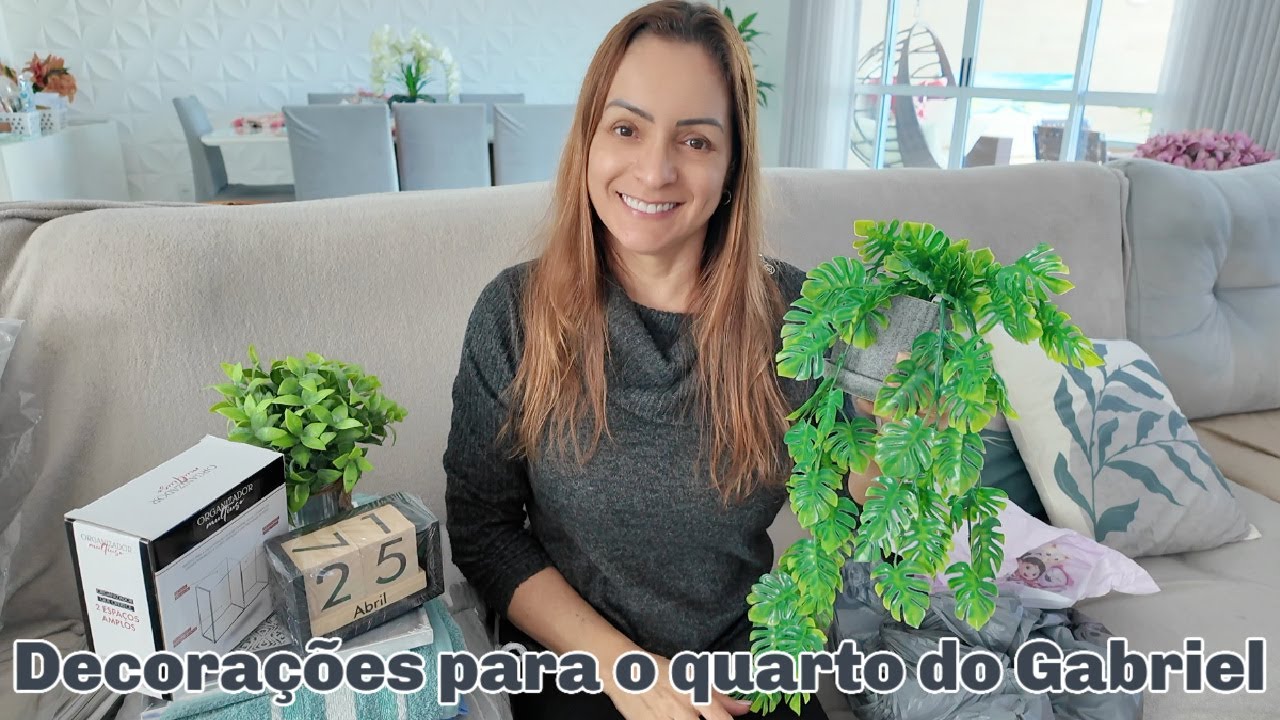 COMPREI VÁRIAS COISAS PRA DECORAR O QUARTO DO GABRIEL