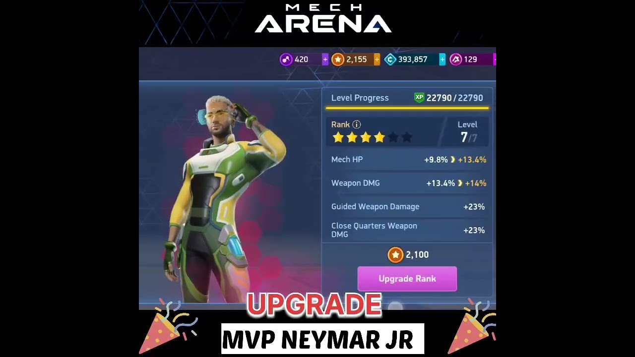 Pilots mech arena, Pilots Rank Upgrade 🤩 Pilot Rank Upgrade in Mech Arena #mecharena #shorts
