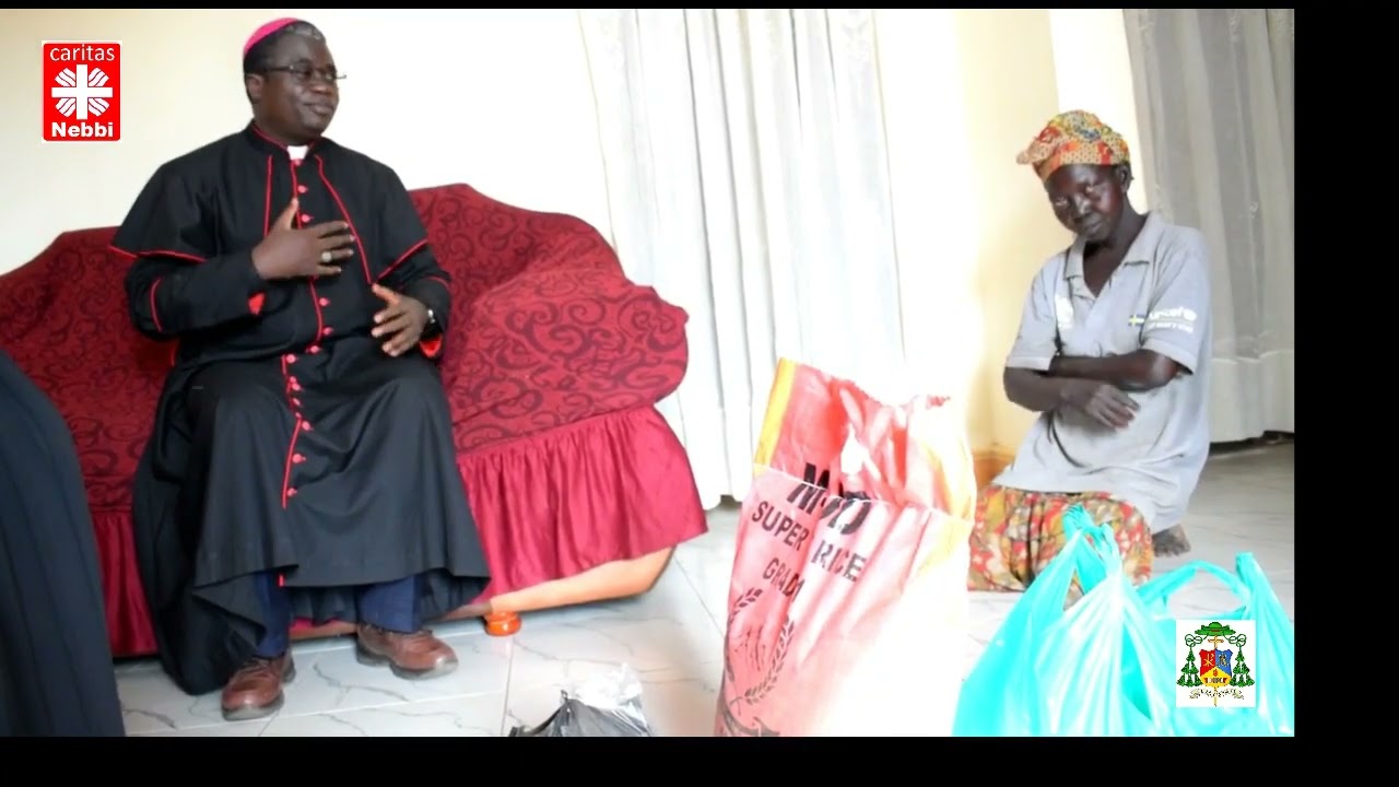 BISHOP CONSTANTINE RUPINY OF NEBBI CATHOLIC DIOCESE VISITED FAMILIES OF SOME PRIESTS WHO DIED
