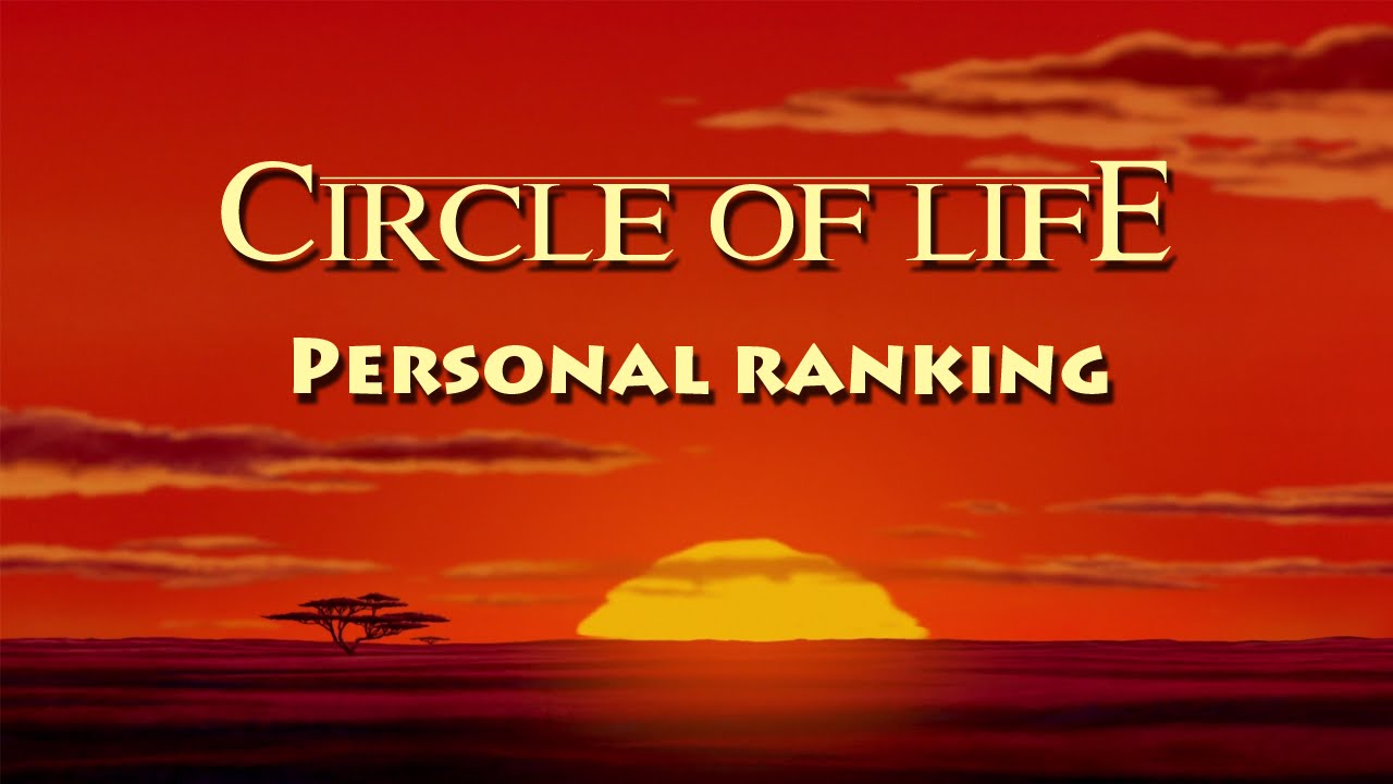 Personal ranking - Circle of life