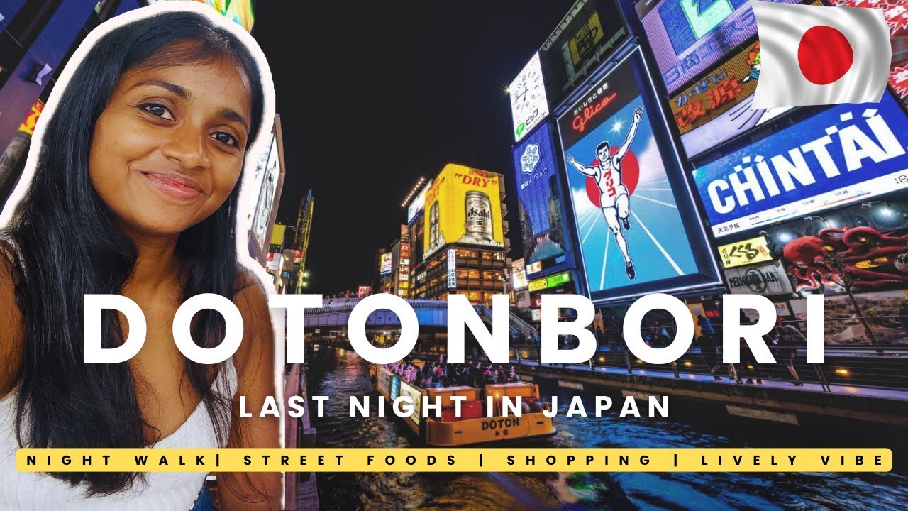 Dotonbori Osaka at Night 🇯🇵 | Street Food, Shopping & Night Walk | Japan Travel Diary 15 