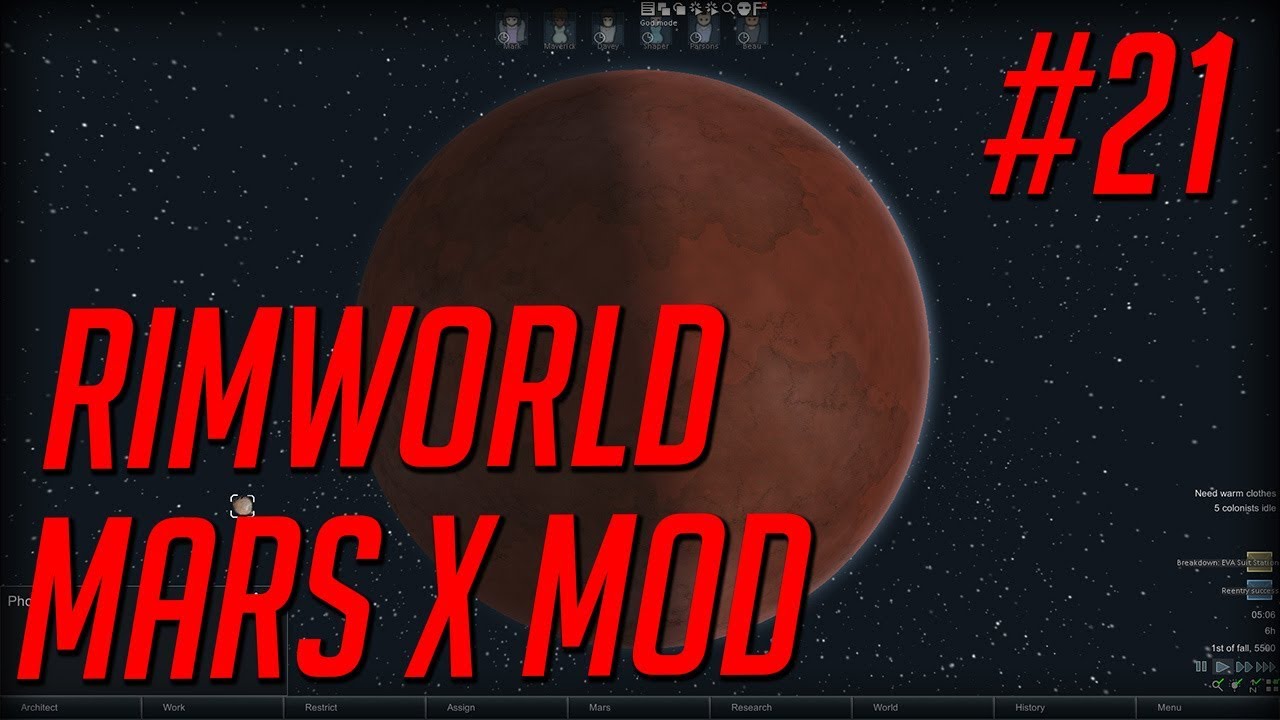 Rimworld Mars x mod -  EP 21 - Rimworld alpha 16 marsx 3.02
